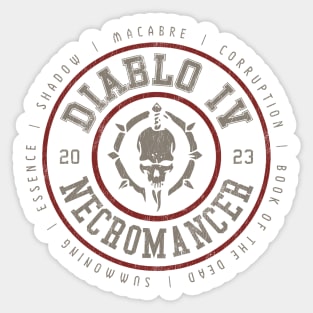 Diablo IV Necromancer Sticker